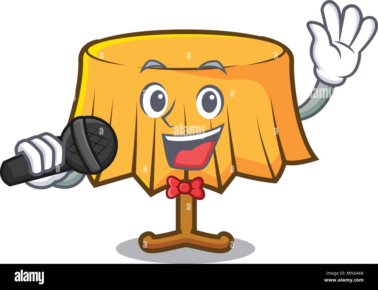 Singing Table Create Singing table cloth mascot cartoon Stock Vector Image & Art - Alamy