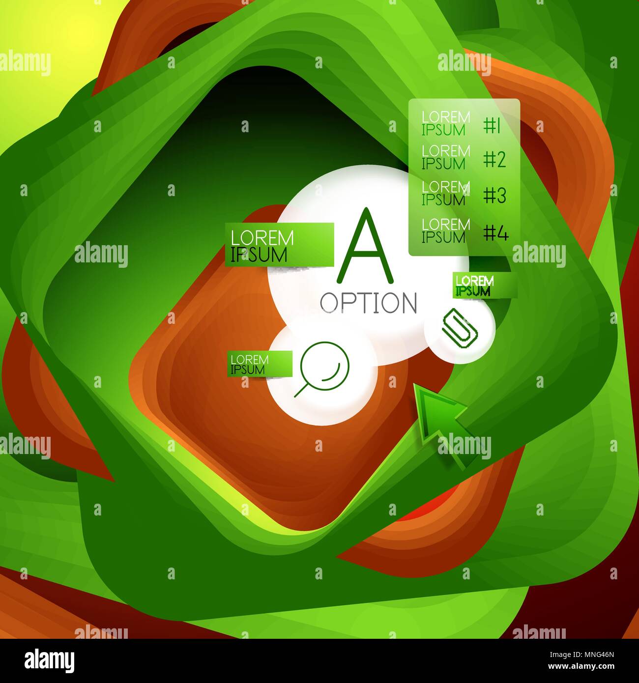 Rotating Swirl Square Background Color Rectangles With Stepping