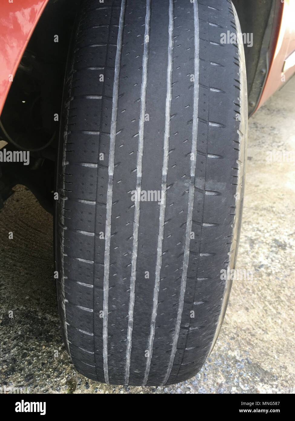 Bald tires Stock Photo Alamy