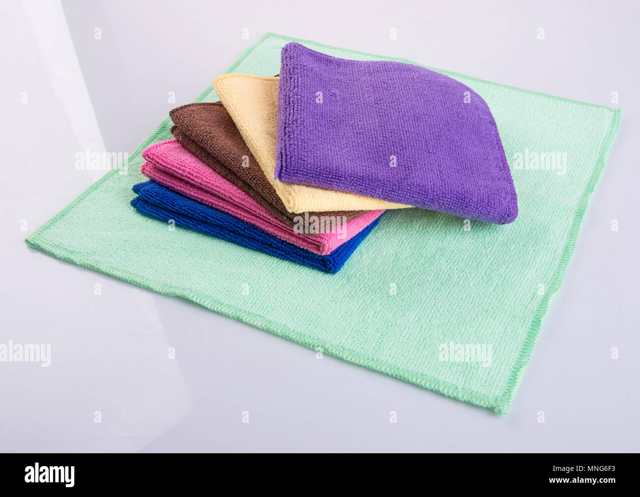 Kitchen towel on a white background Stock Photo