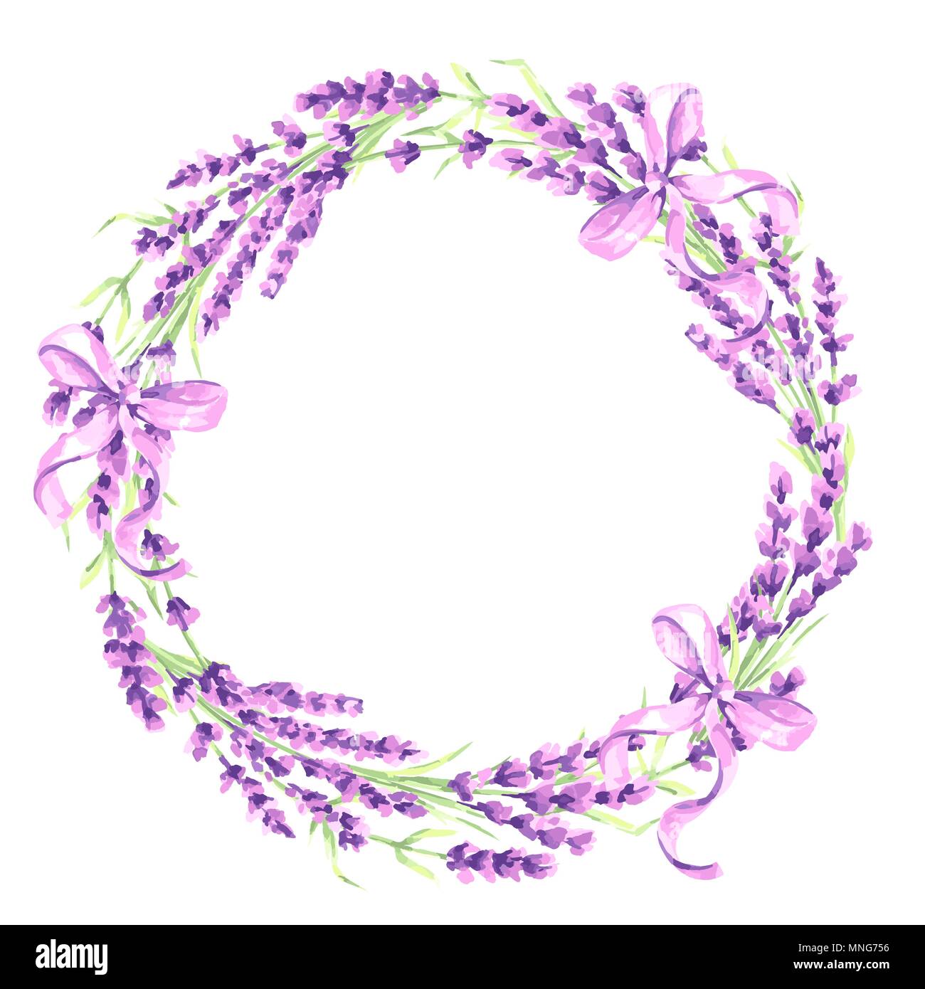 Lavender flowers decorative element Stock Vector Image & Art - Alamy