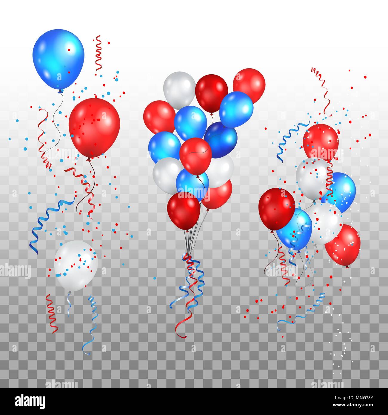 Holiday balloons set Stock Vector Image & Art - Alamy