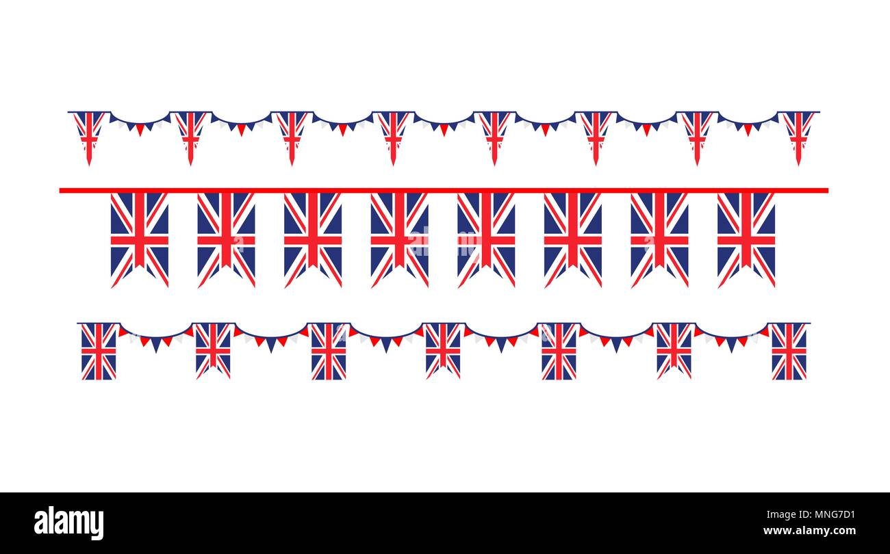 British bunting Cut Out Stock Images &amp; Pictures - Alamy