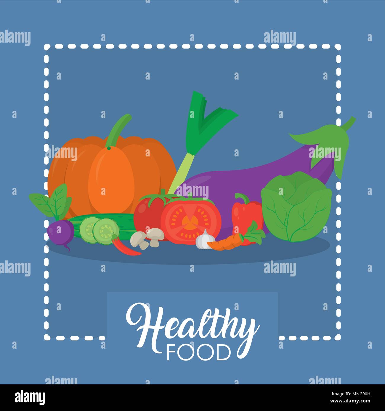 Healthy food vegetables concept Stock Vector Image & Art - Alamy