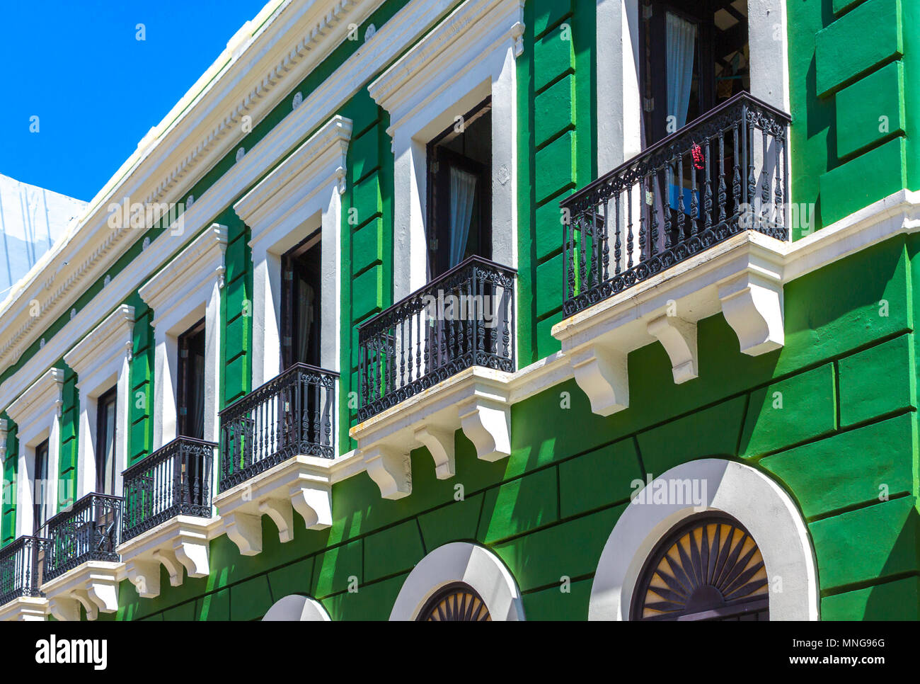 Old Apartment Building in San Juan Stock Photo Alamy