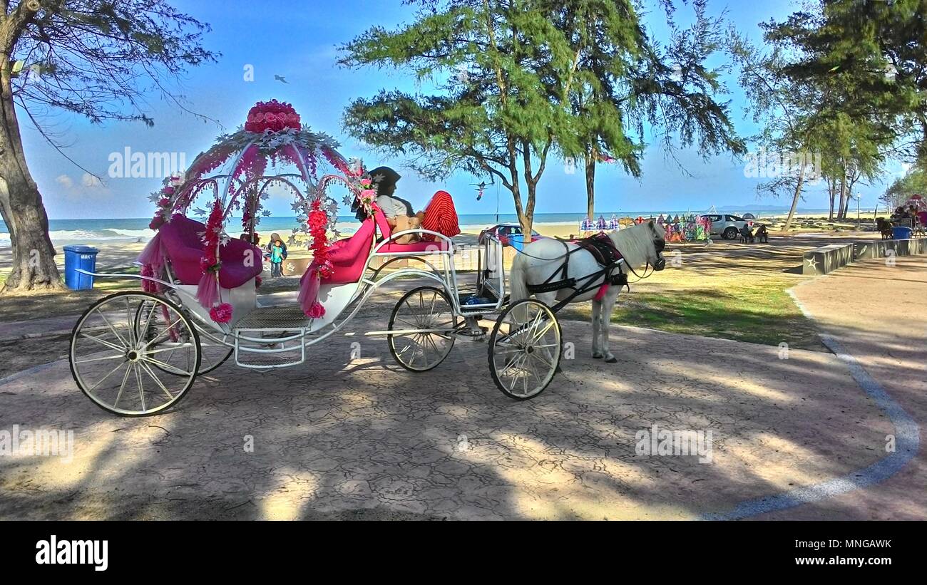Malaysian Horse Carriage Stock Photo - Alamy