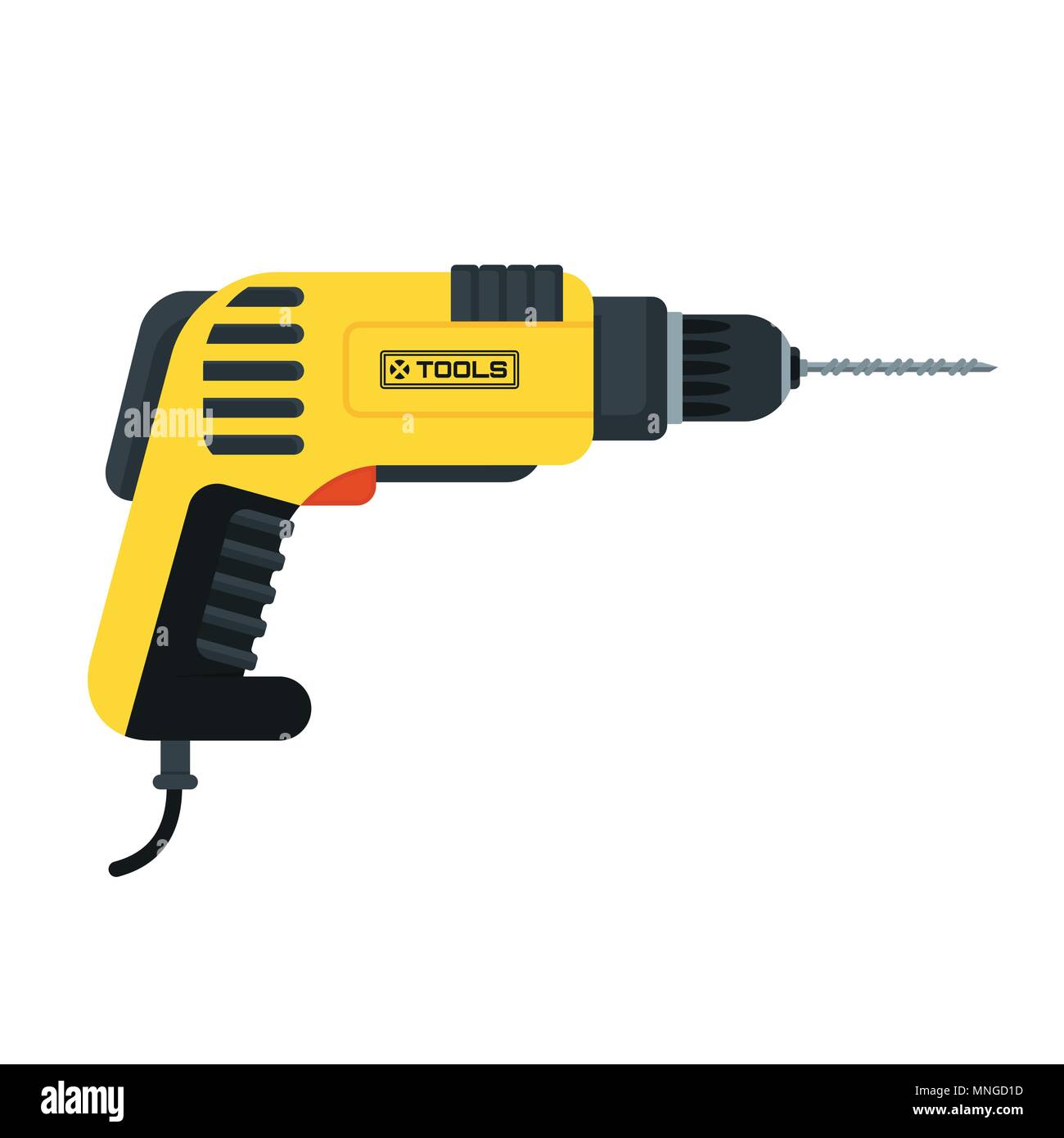power tools drill Stock Vector