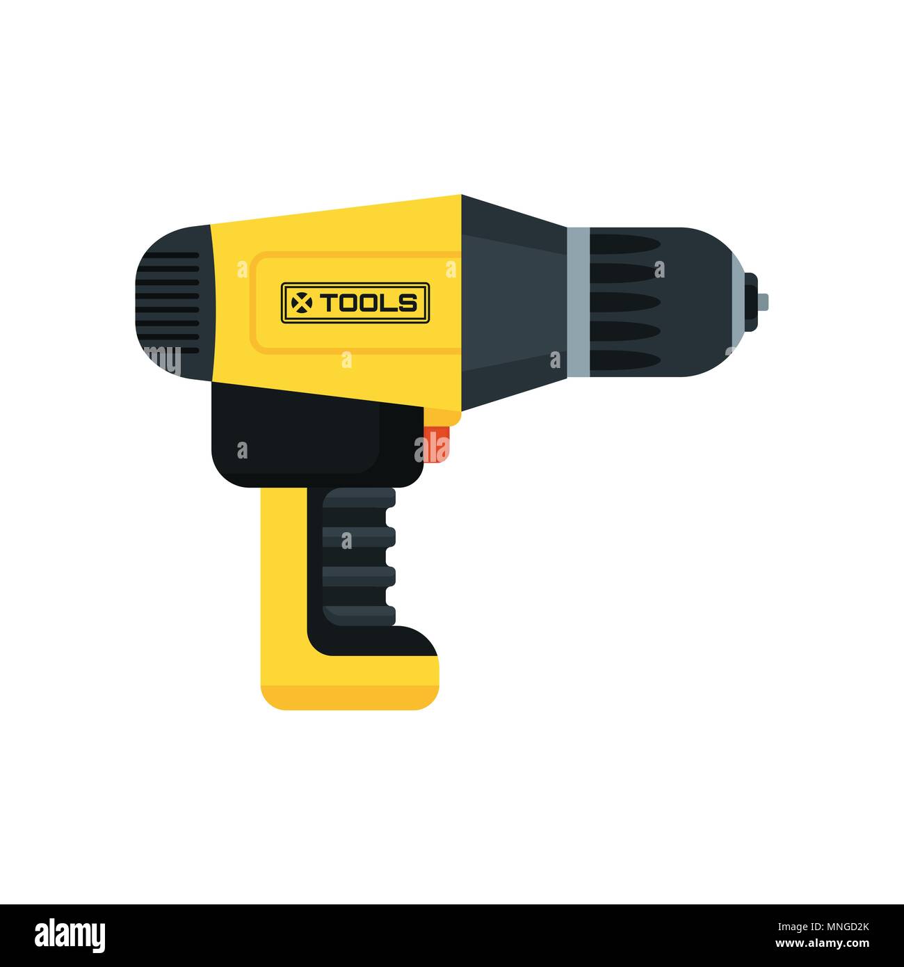 power tools screwdriver Stock Vector