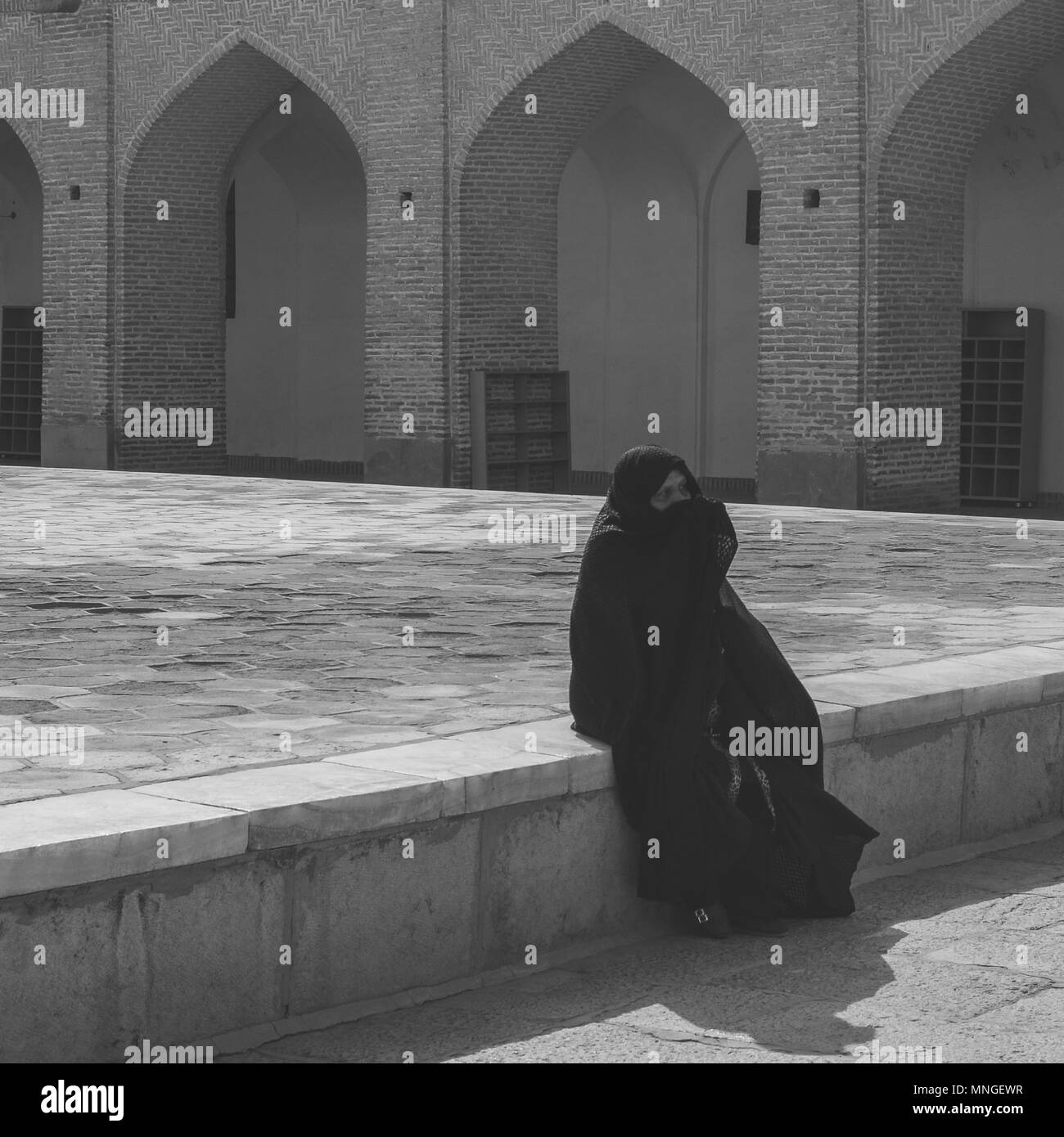 Chador muslim iran Black and White Stock Photos & Images - Alamy