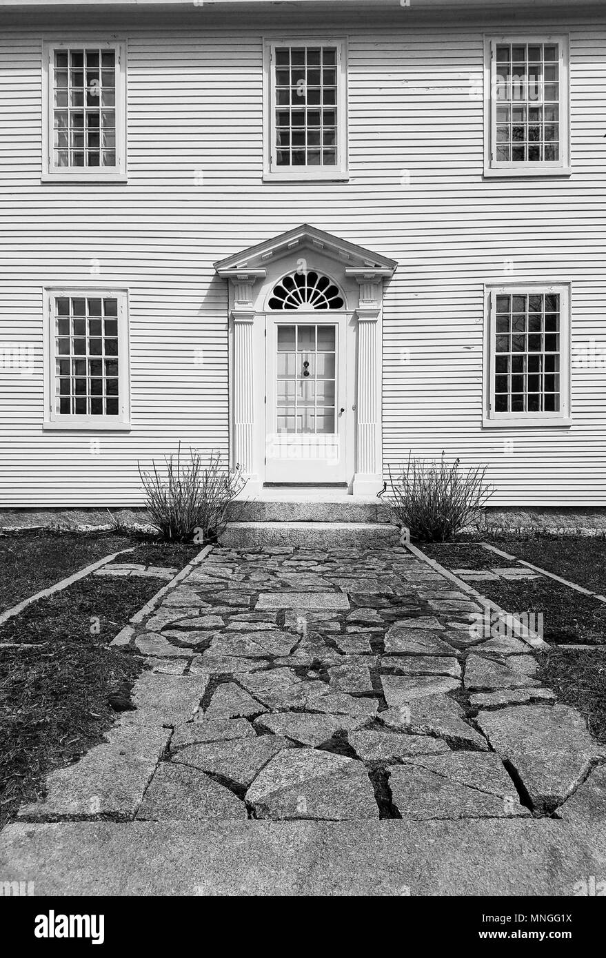 Front walkway Black and White Stock Photos & Images - Alamy