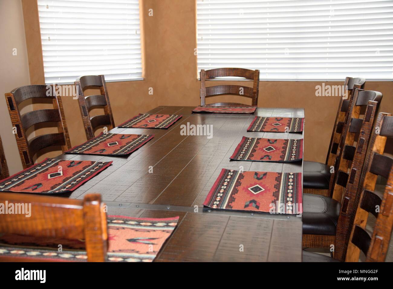 Southwest Dining Table Stock Photo Alamy