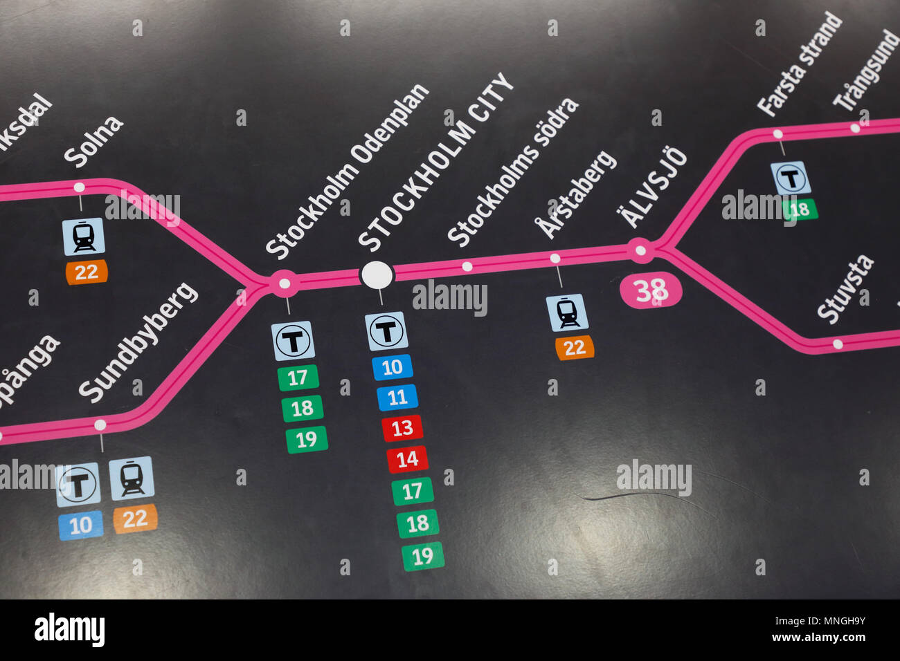 Train system map hi-res stock photography and images - Alamy