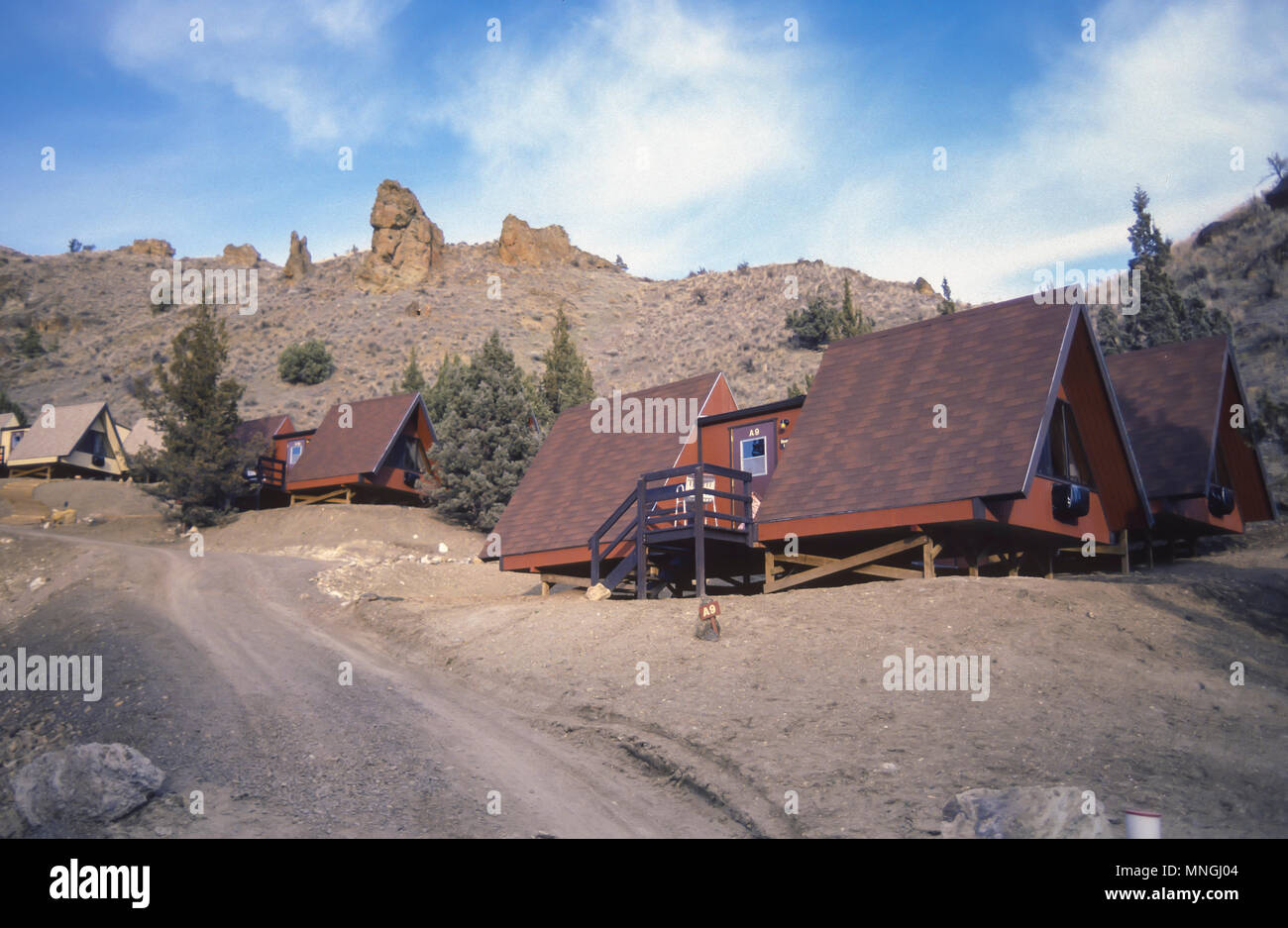 RAJNEESHPURAM, OREGON, USA New housing for Rajneeshees, followers of