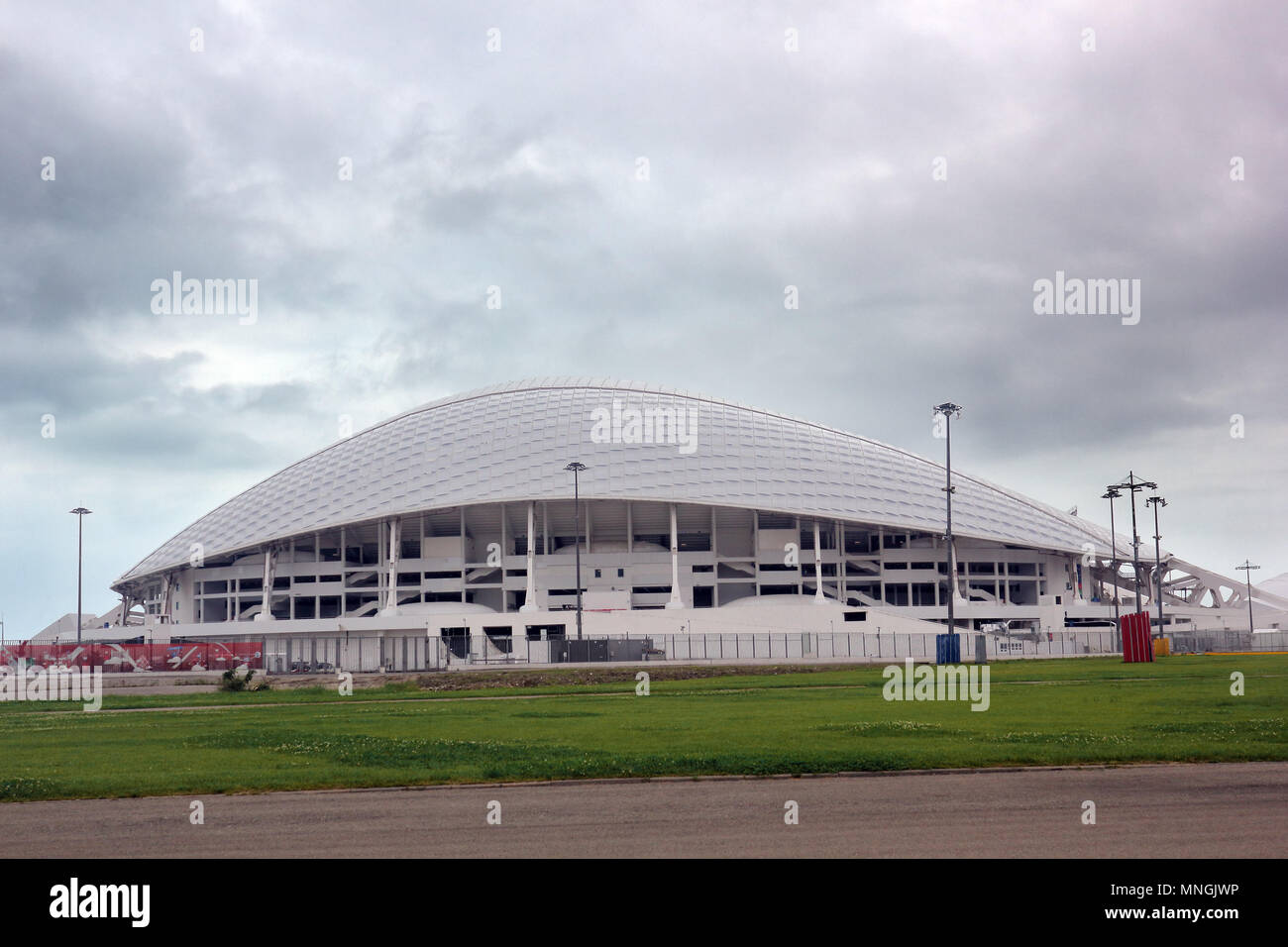Sochi Fisht arena cloudy day horizontal photo Stock Photo