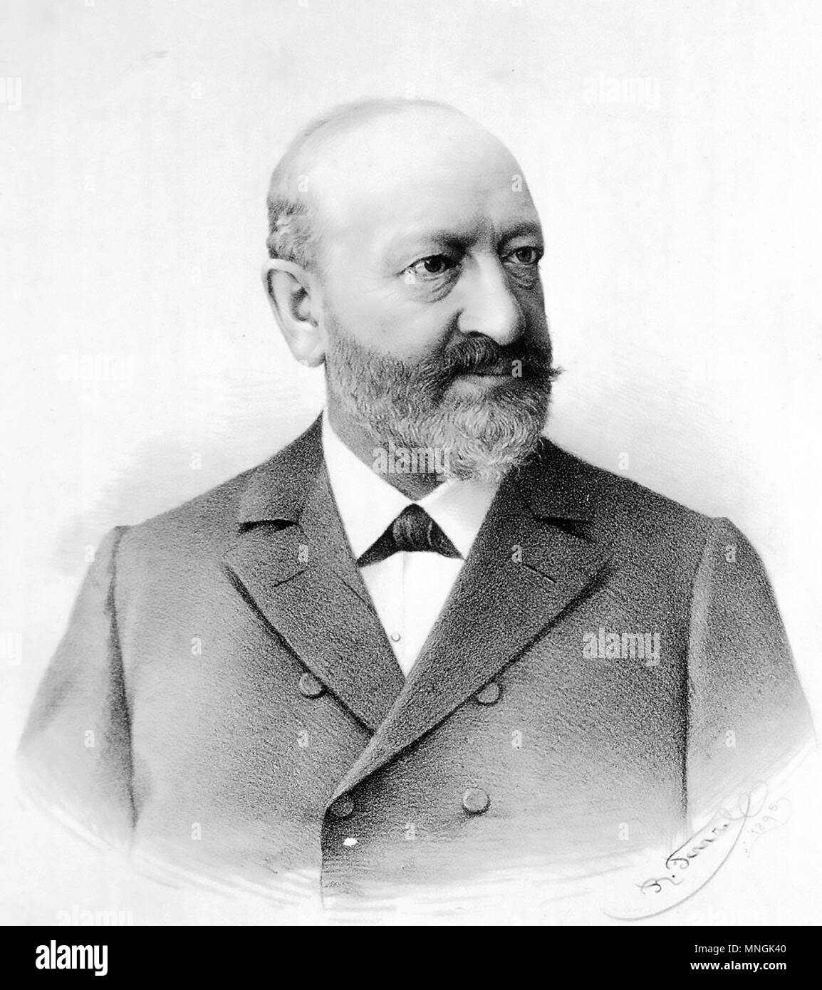 JULIUS WIESNER (1838-1916) Austrian botanist Stock Photo