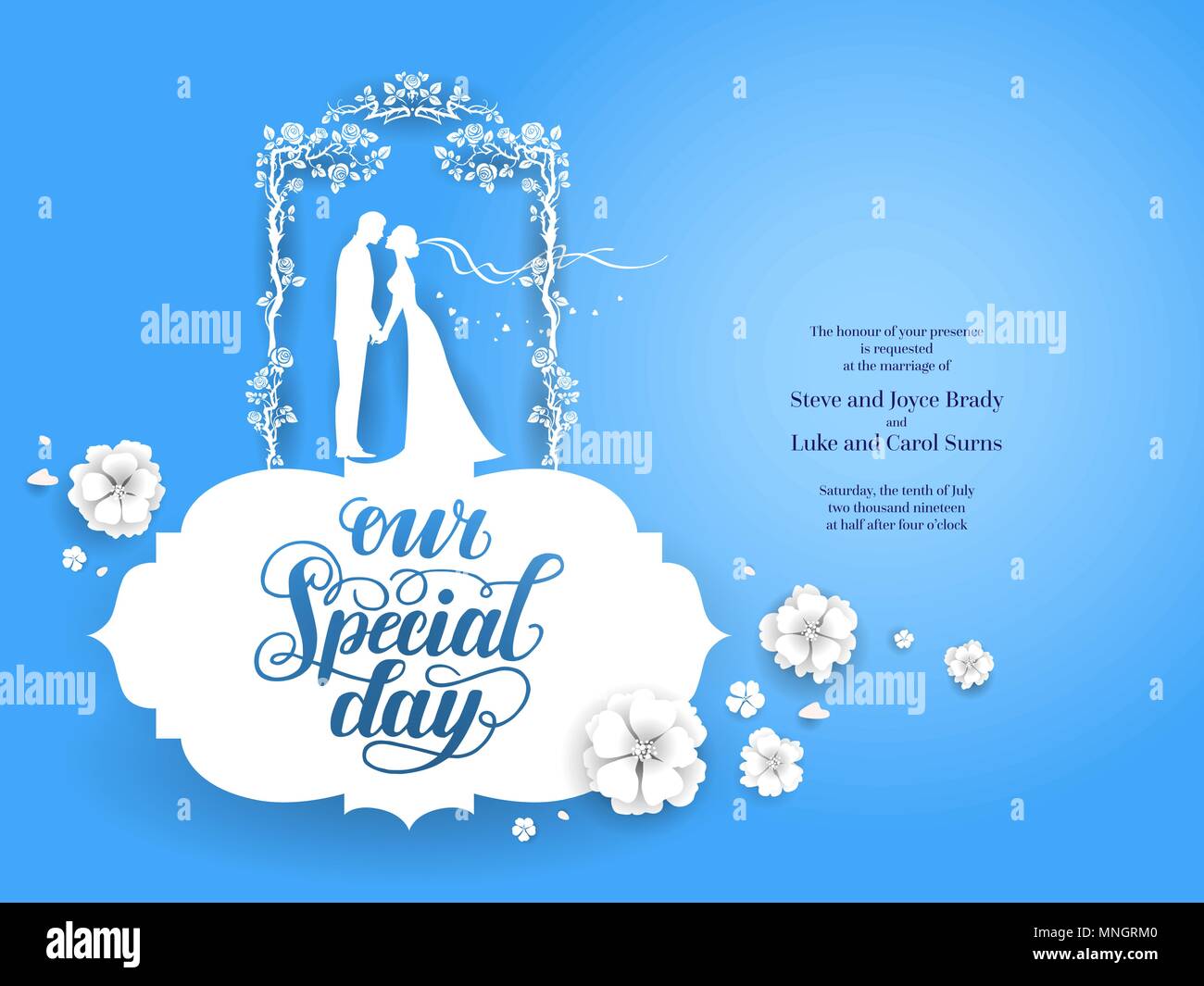 Special day card Stock Vector