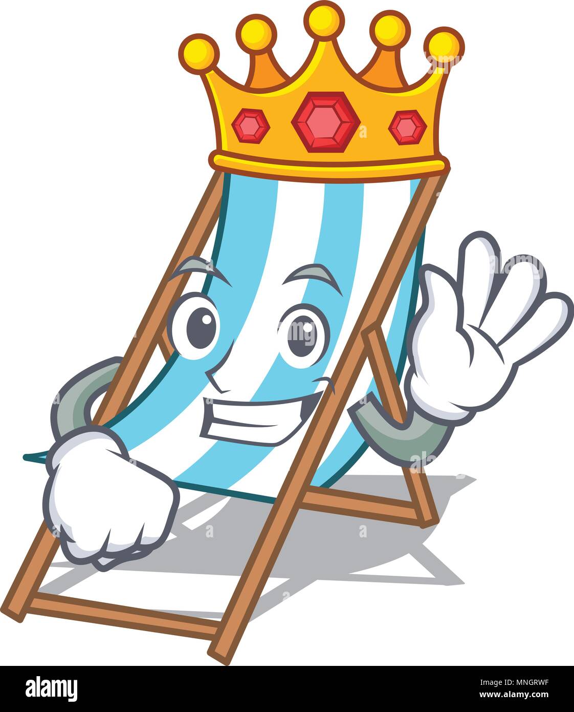 King beach chair mascot cartoon Stock Vector Image & Art - Alamy