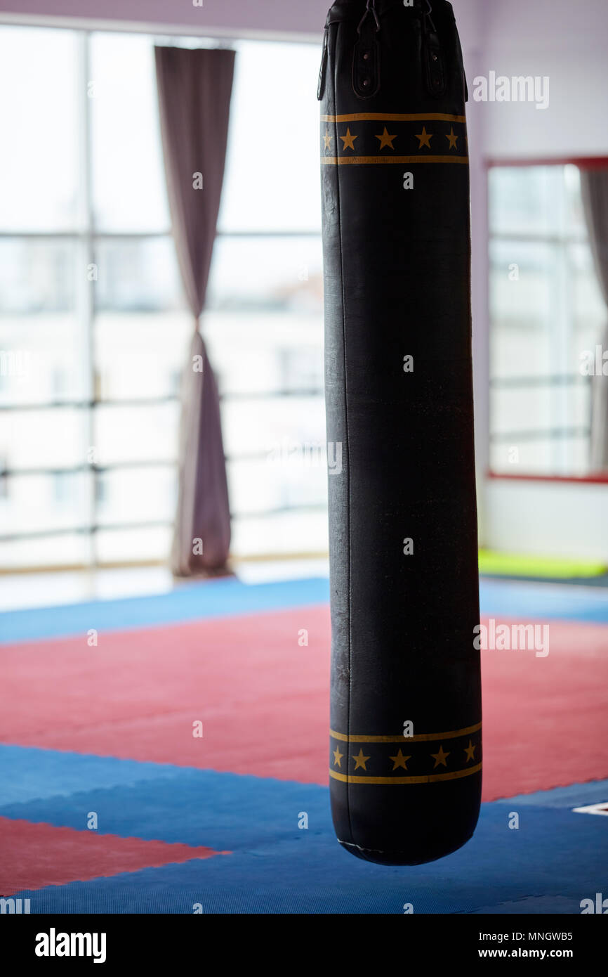 Heavy punch bags and equipment in the gym Stock Photo Alamy