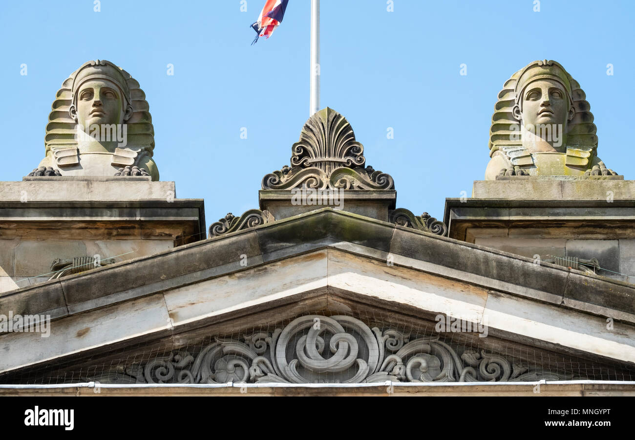 Exterior of the Royal Scottish Academy, art museum , on The Mound in Edinburgh, Scotland, United Kingdom, UK. Stock Photo