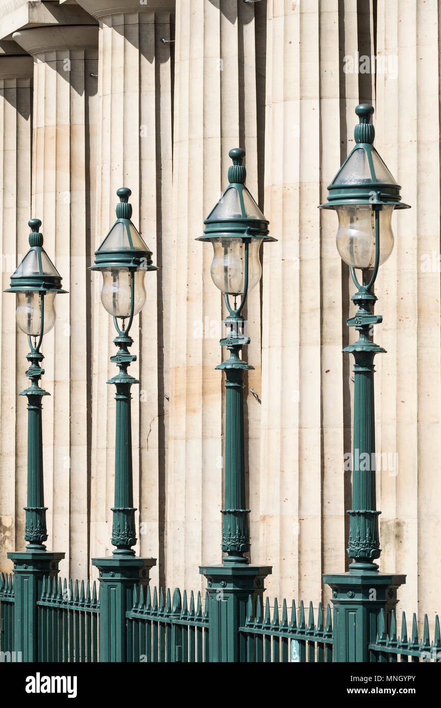 Exterior of the Royal Scottish Academy, art museum , on The Mound in Edinburgh, Scotland, United Kingdom, UK. Stock Photo
