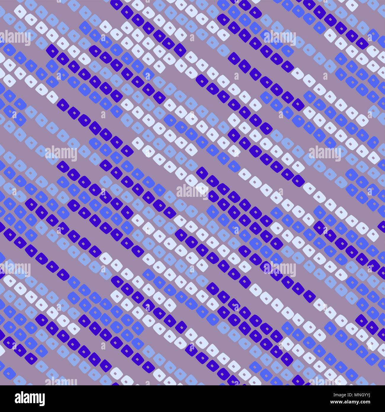 Seamless vector with diagonal bead lines. Abstract striped texture. Violet blue colors. For wallpaper, web page background, surface textures. Pattern  Stock Vector