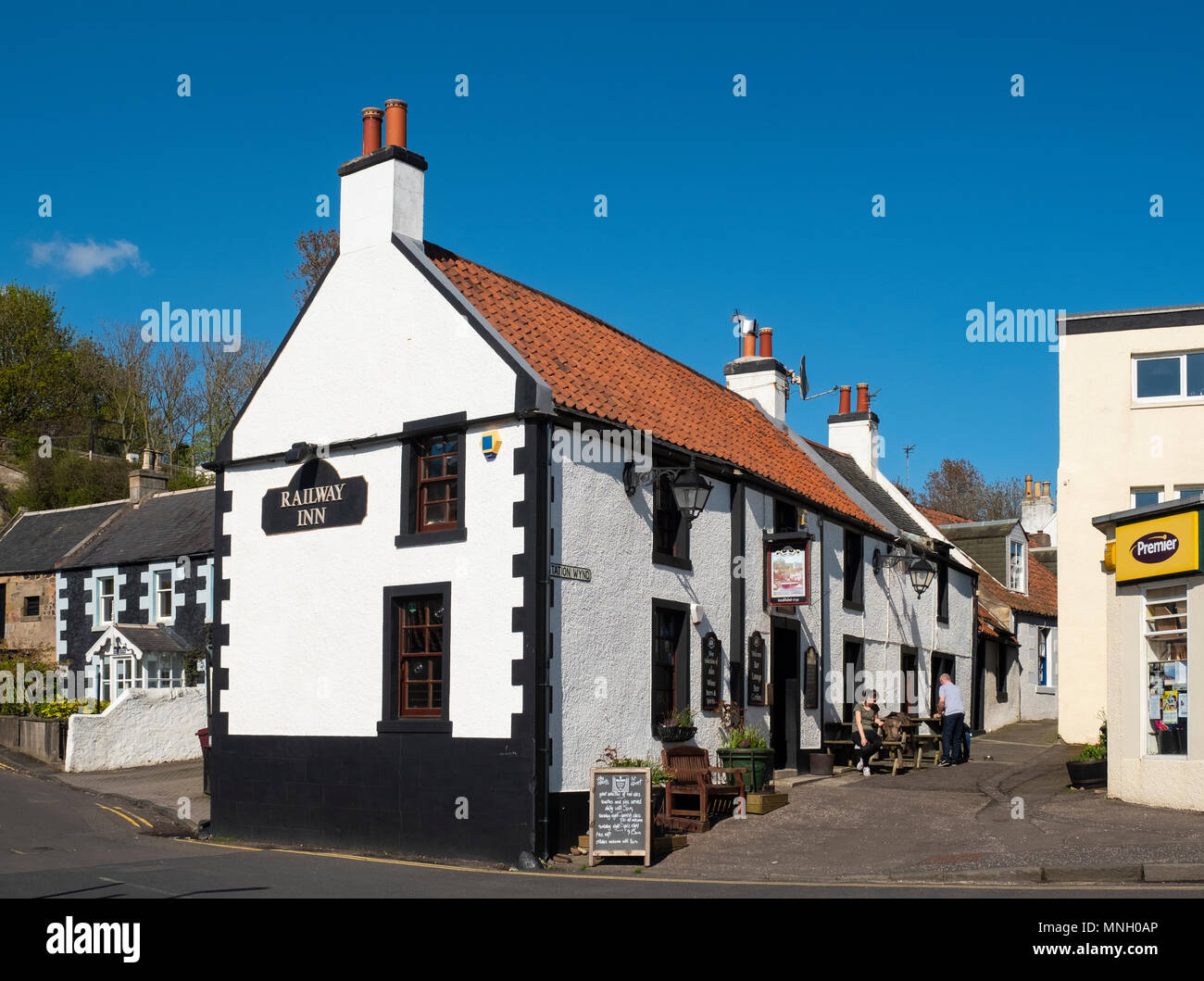The Railway Inn pub in Lower Largo village in Fife, Scotland, UK Stock Photo Alamy