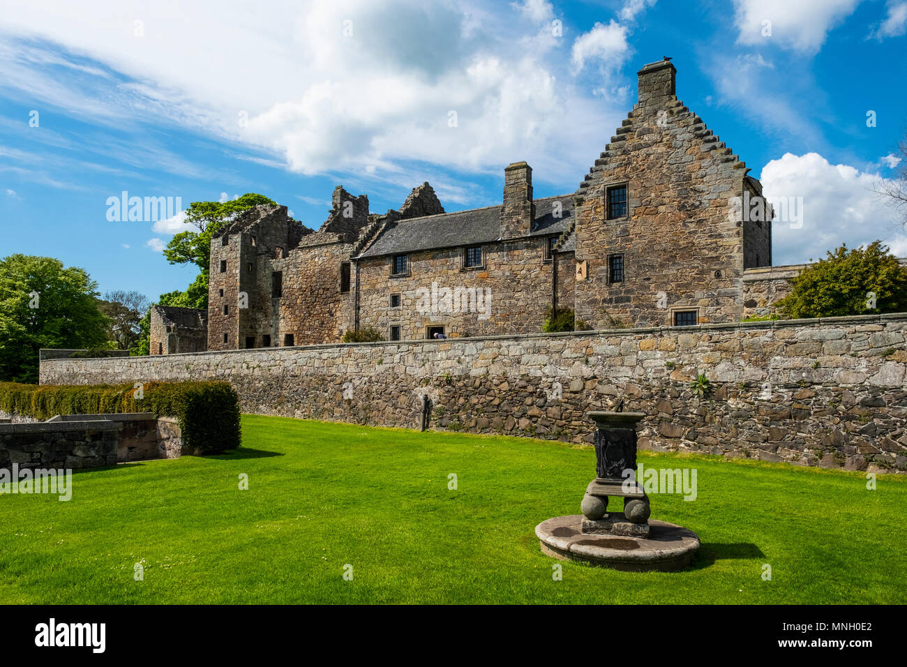Aberdour Castle in Fife Scotland UK Stock Photo Alamy