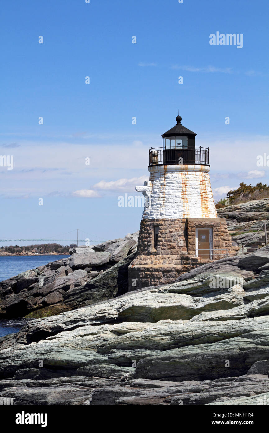 Castle Hill Lighthouse, Newport, Rhode Island, USA Stock Photo - Alamy