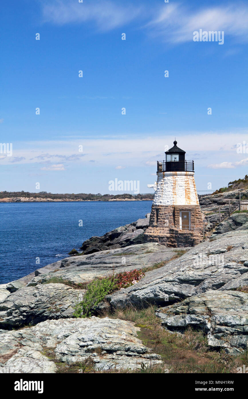 Castle Hill Lighthouse, Newport, Rhode Island, Usa Stock Photo - Alamy