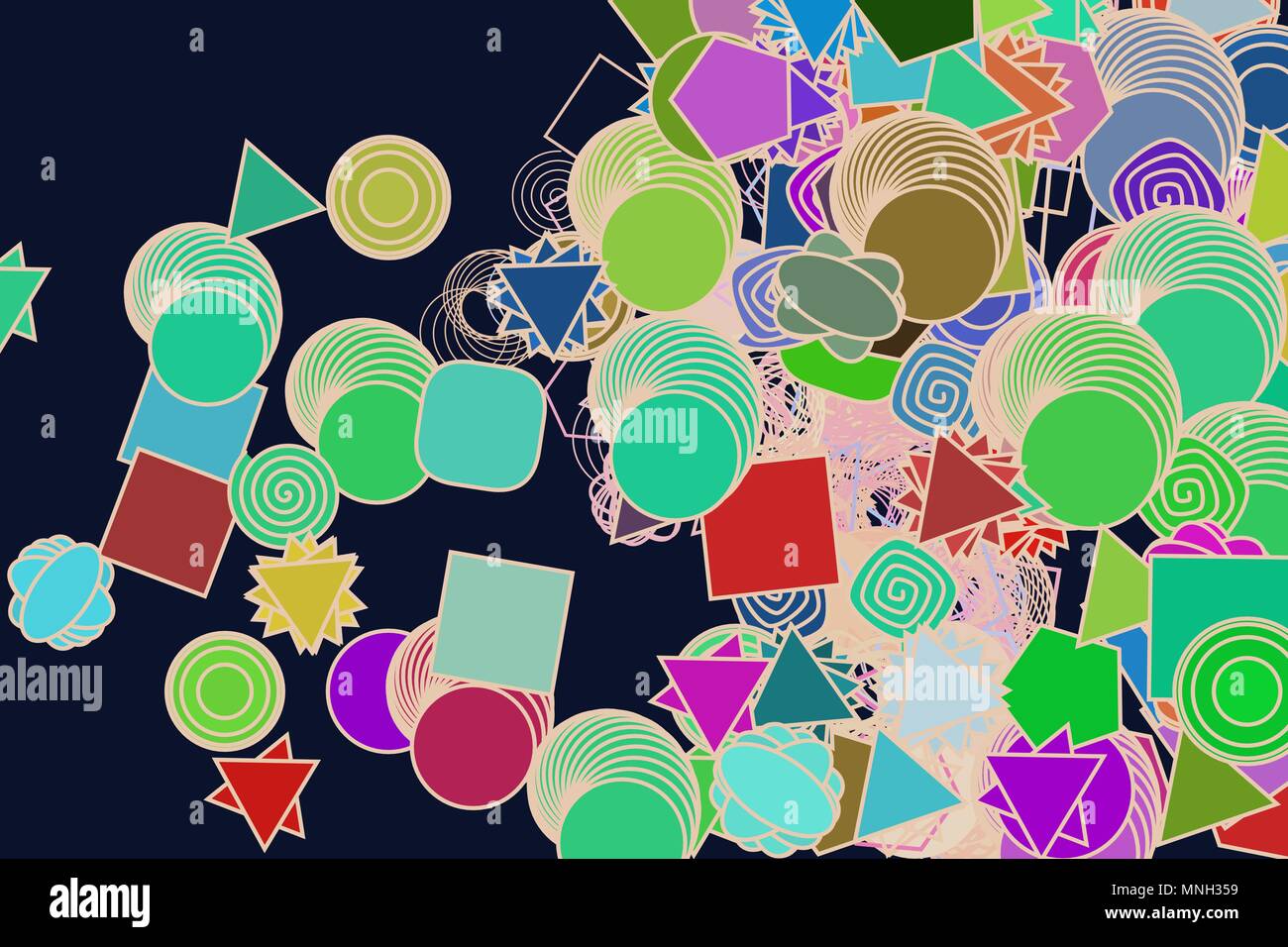 Abstract background with shape of mixed pattern. Vector illustration ...