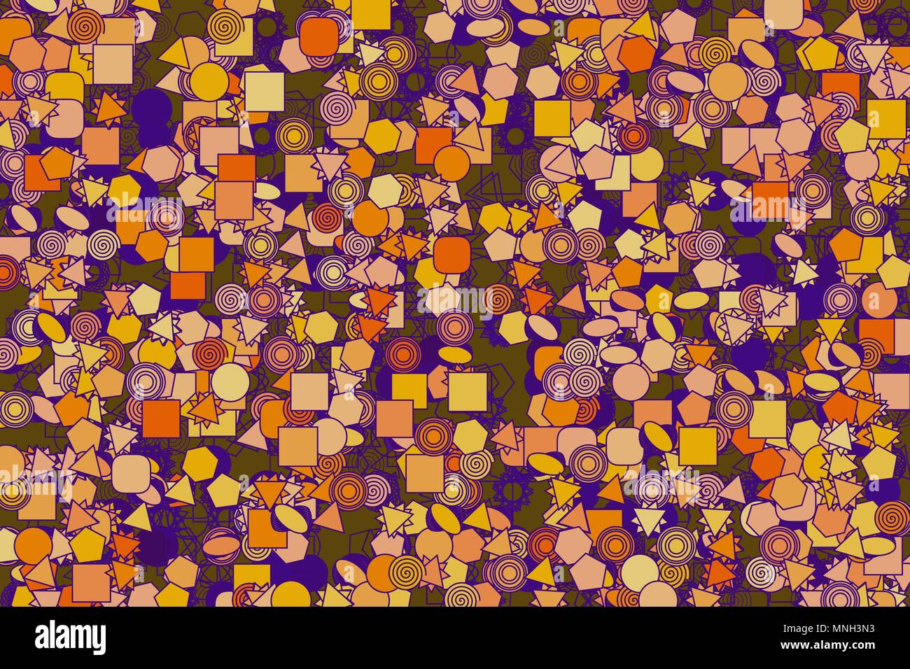 Abstract background with shape of mixed pattern. Vector illustration ...