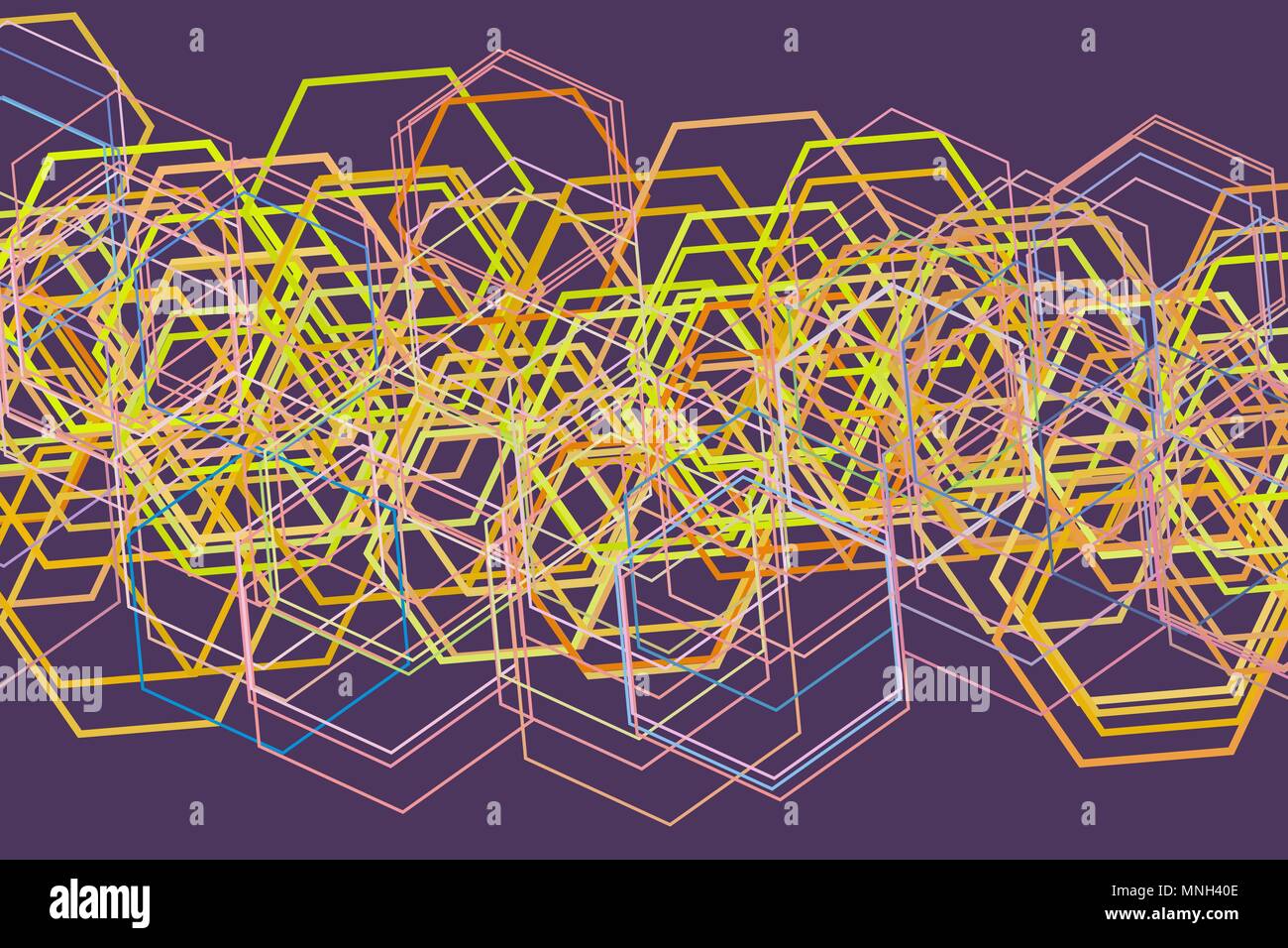 Abstract background with shape of hexagon pattern. Vector illustration ...