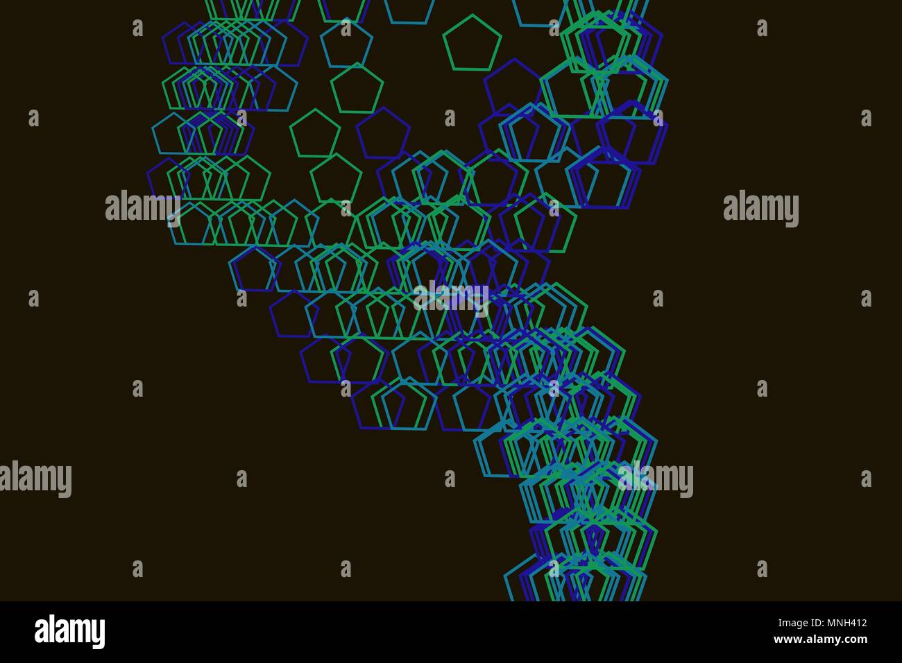 Shape of pentagon, abstract background pattern. Vector illustration ...