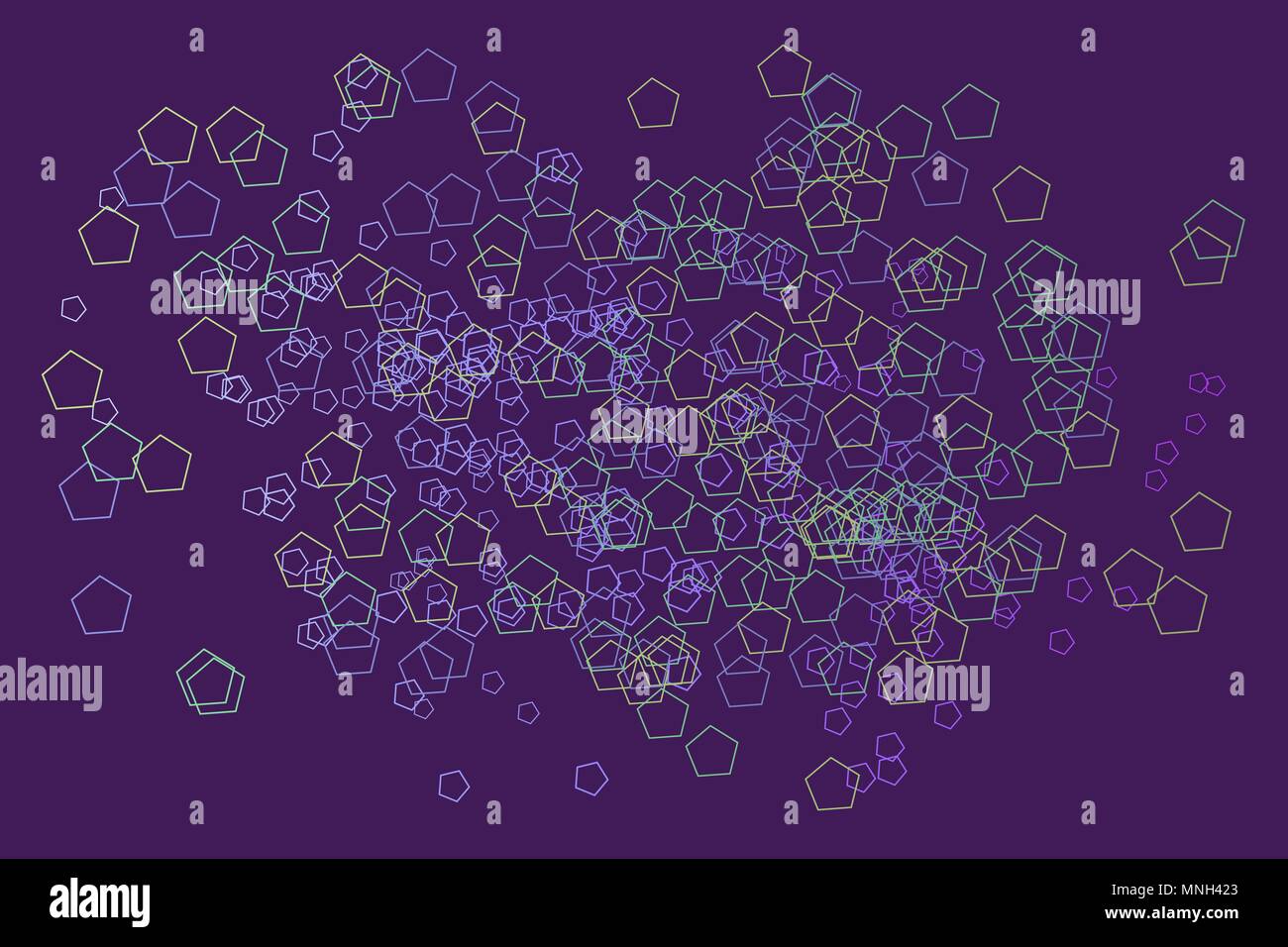Abstract background with shape of pentagon pattern. Vector illustration ...