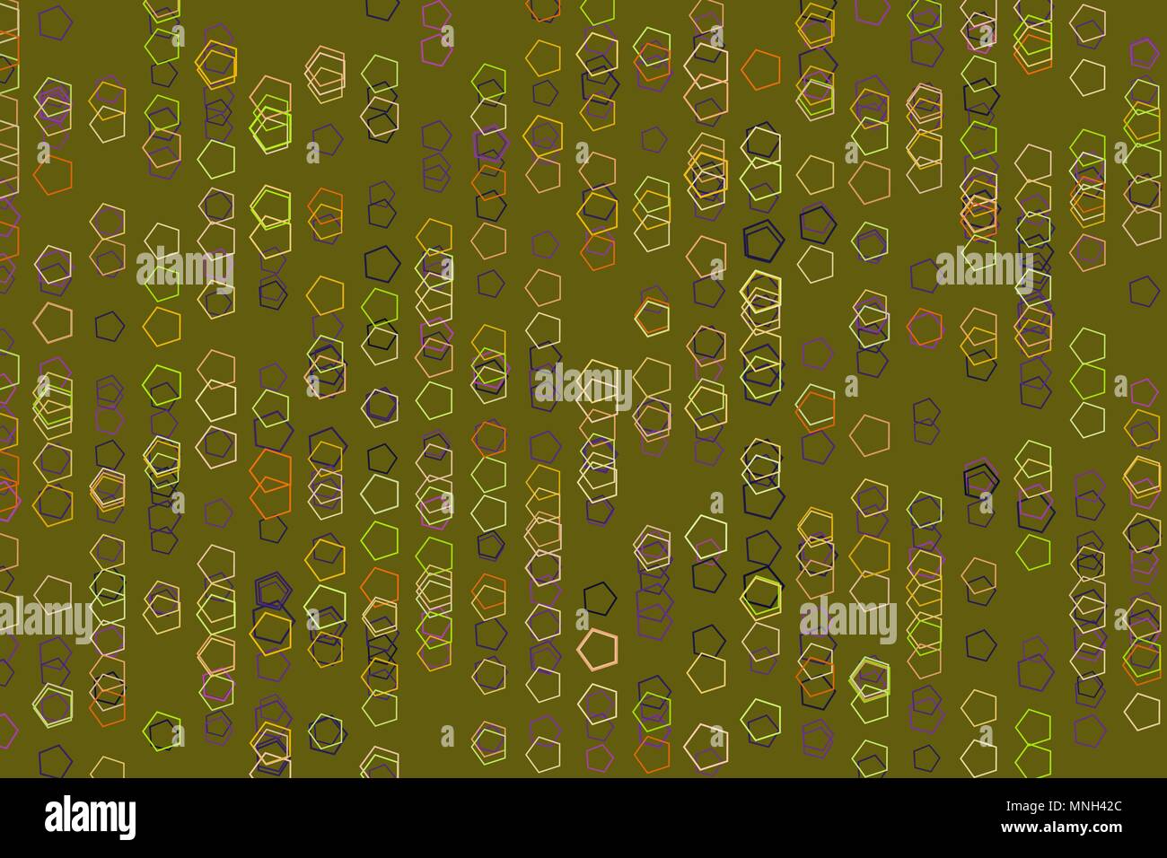 Color abstract pentagon pattern generative art background. Vector ...