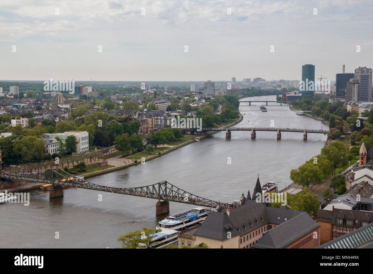 German river main aerial view hi-res stock photography and images - Alamy