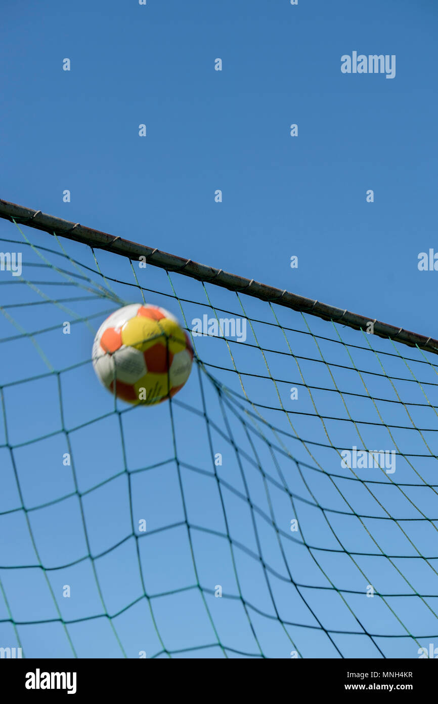 Football back of net hires stock photography and images Alamy