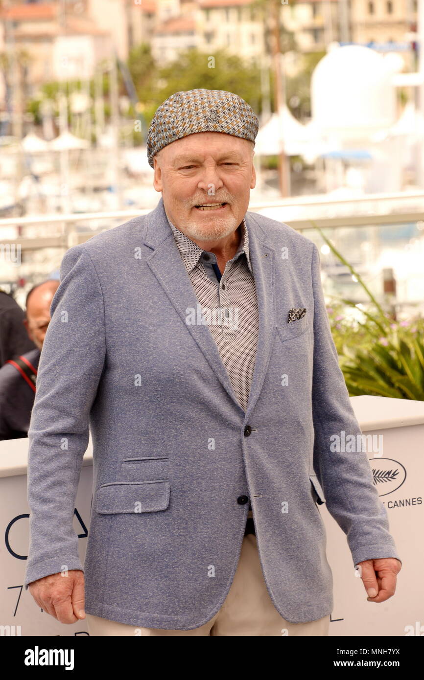 May 15, 2018 - Cannes, France - CANNES, FRANCE - MAY 15: Stacy Keach attends the photocall for 'Rendezvous With John Travolta - Gotti' during the 71st annual Cannes Film Festival at Palais des Festivals on May 15, 2018 in Cannes, France. (Credit Image: © Frederick Injimbert via ZUMA Wire) Stock Photo