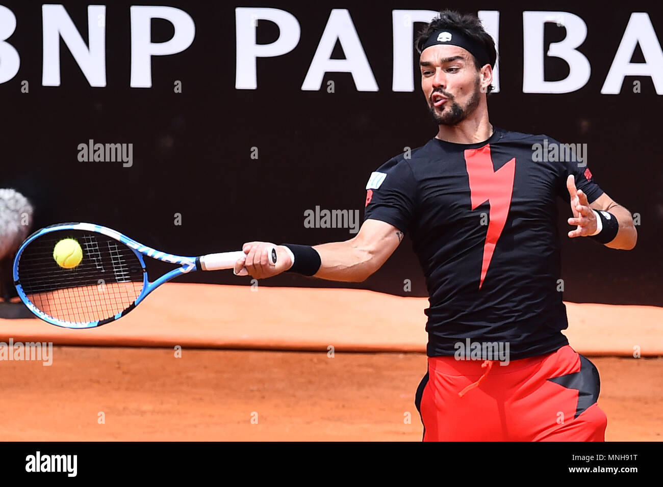 Rome, Italy. 17th May, 2018. International Tennis Championships-Rome  17-May-2018 In the picture Fabio Fognini Photo Photographer01 Credit:  Independent Photo Agency/Alamy Live News Stock Photo - Alamy