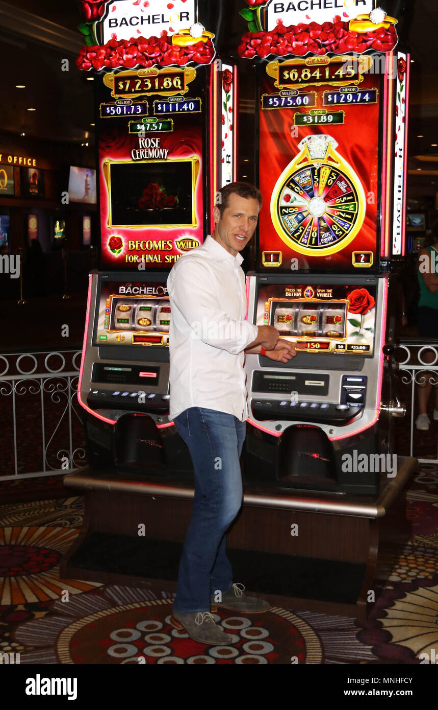 Las Vegas, Nevada, USA. 17th May, 2018. Former Bachelor Jake Pavelka attends the unveiling of The Bachelor Slot Machine on May 17, 2018 at MGM Grand Hotel & Casino in Las Vegas, Nevada Credit: Marcel Thomas/ZUMA Wire/Alamy Live News Stock Photo