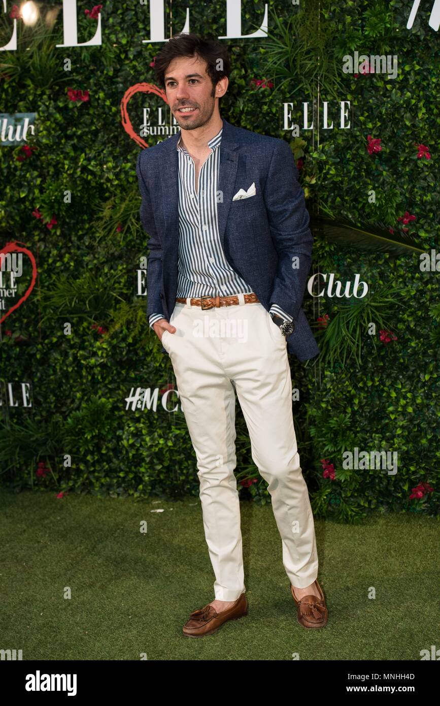 Manuel Ordovas attends summer party from ELLE magazine Summer Edit on the  occasion of first anniversay of H&M Club in Terraza ABC Serrano in Madrid  the 15th of may of 2018 #HMClubELLE