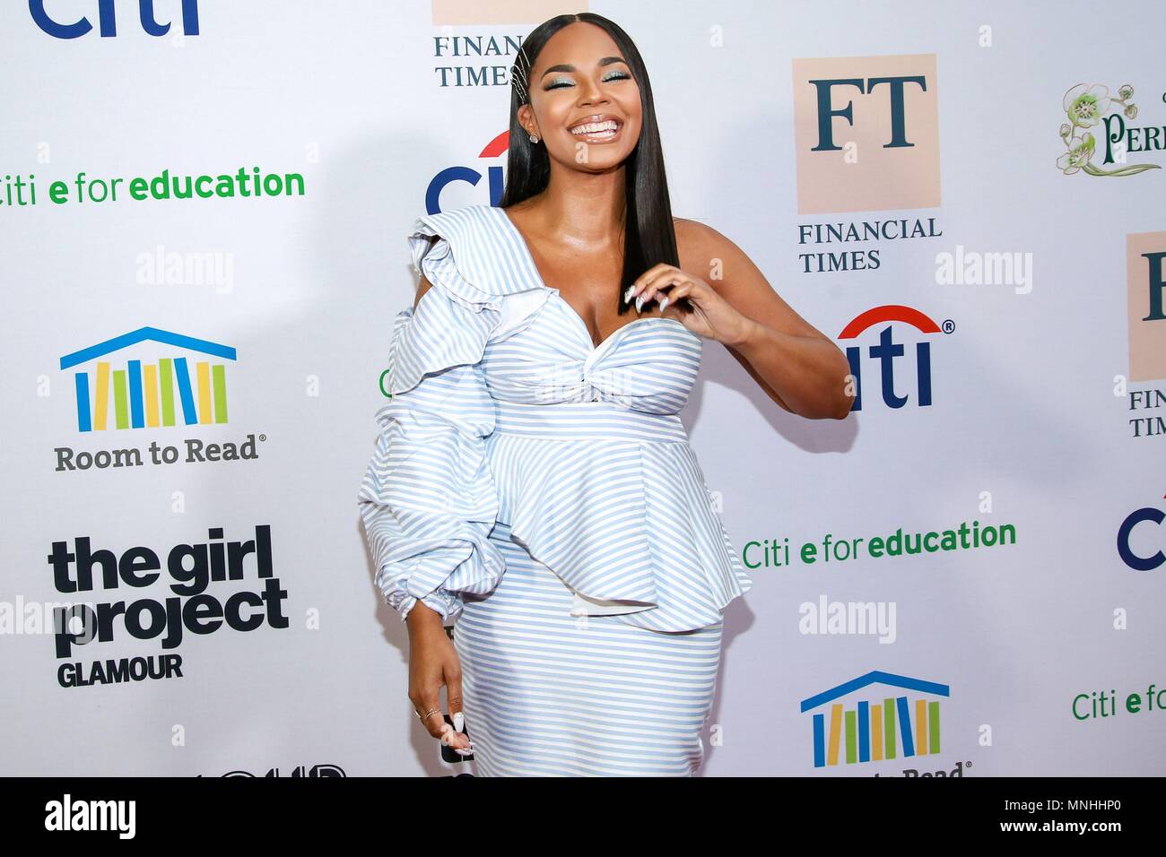New York, NY, USA. 17th May, 2018. Ashanti at arrivals for Room To Read's NY Gala For Transformational Impact And Philanthropic Commitments To Global Education, Kimpton Hotel Eventi, New York, NY May 17, 2018. Credit: Jason Mendez/Everett Collection/Alamy Live News Stock Photo