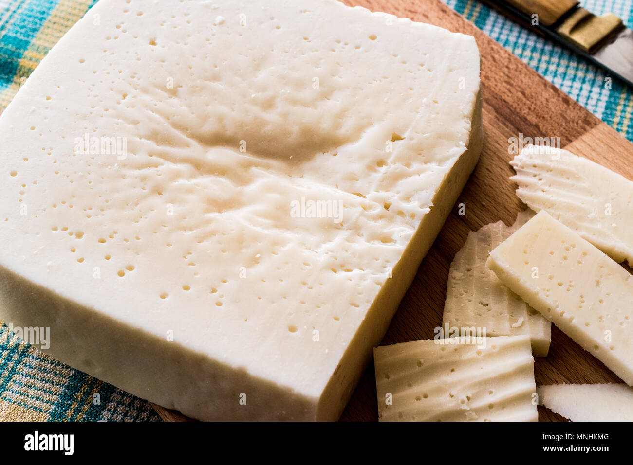 Mihalic peyniri / Turkish Cheese. Organic Food. Stock Photo