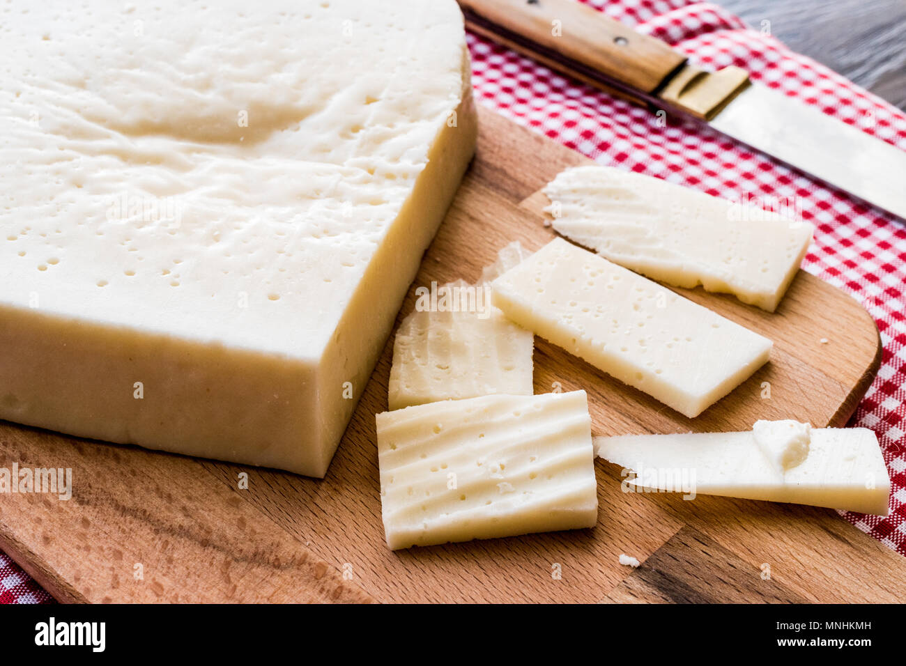 Mihalic peyniri / Turkish Cheese. Organic Food. Stock Photo