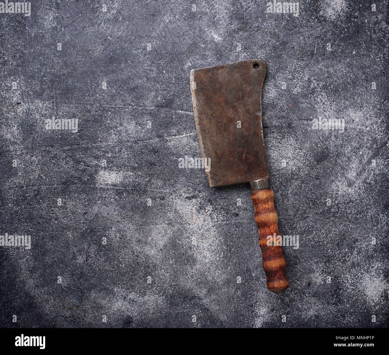 Butchers vintage cleaver for meat Stock Photo Alamy