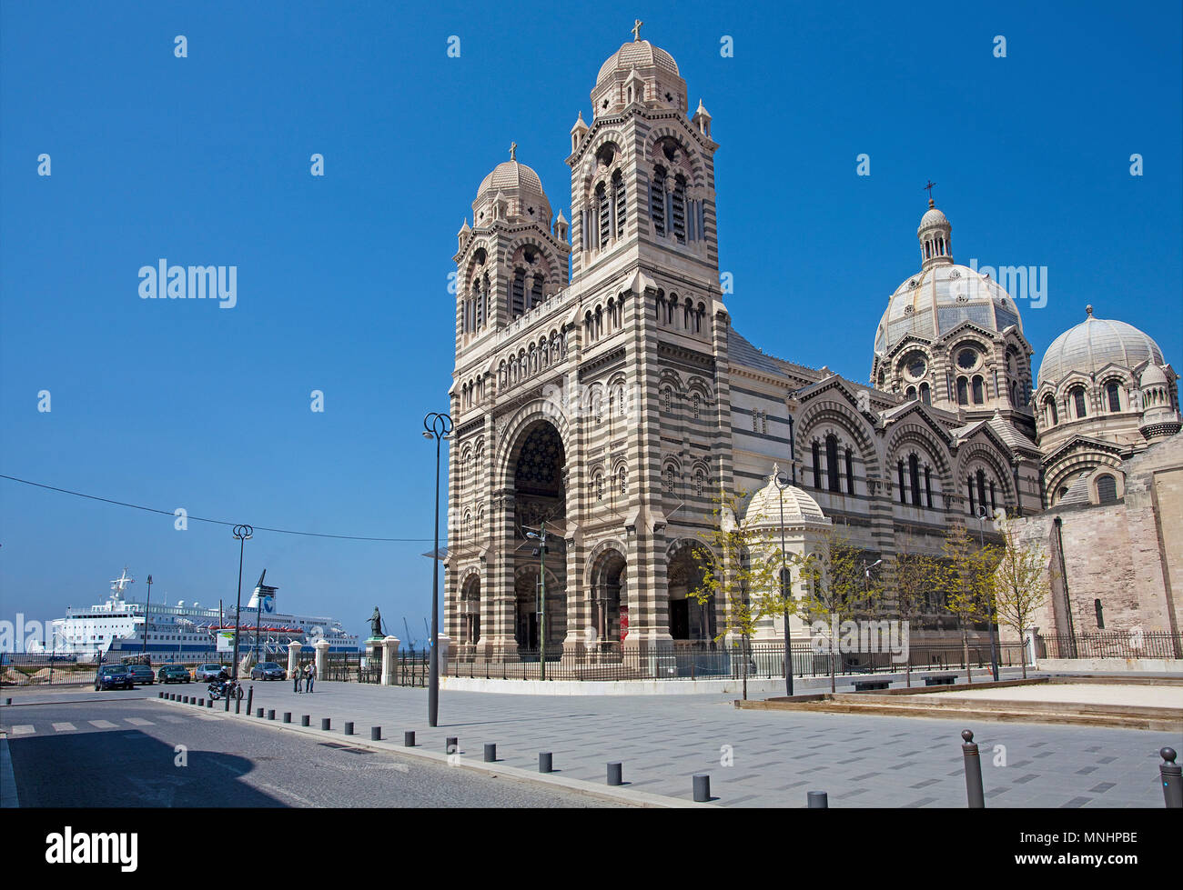 Cathédrale Sainte-Marie-Majeure de Marseille, Bouches-du-Rhone, Provence-Alpes-Côte d’Azur, South France, France, Europe Stock Photo