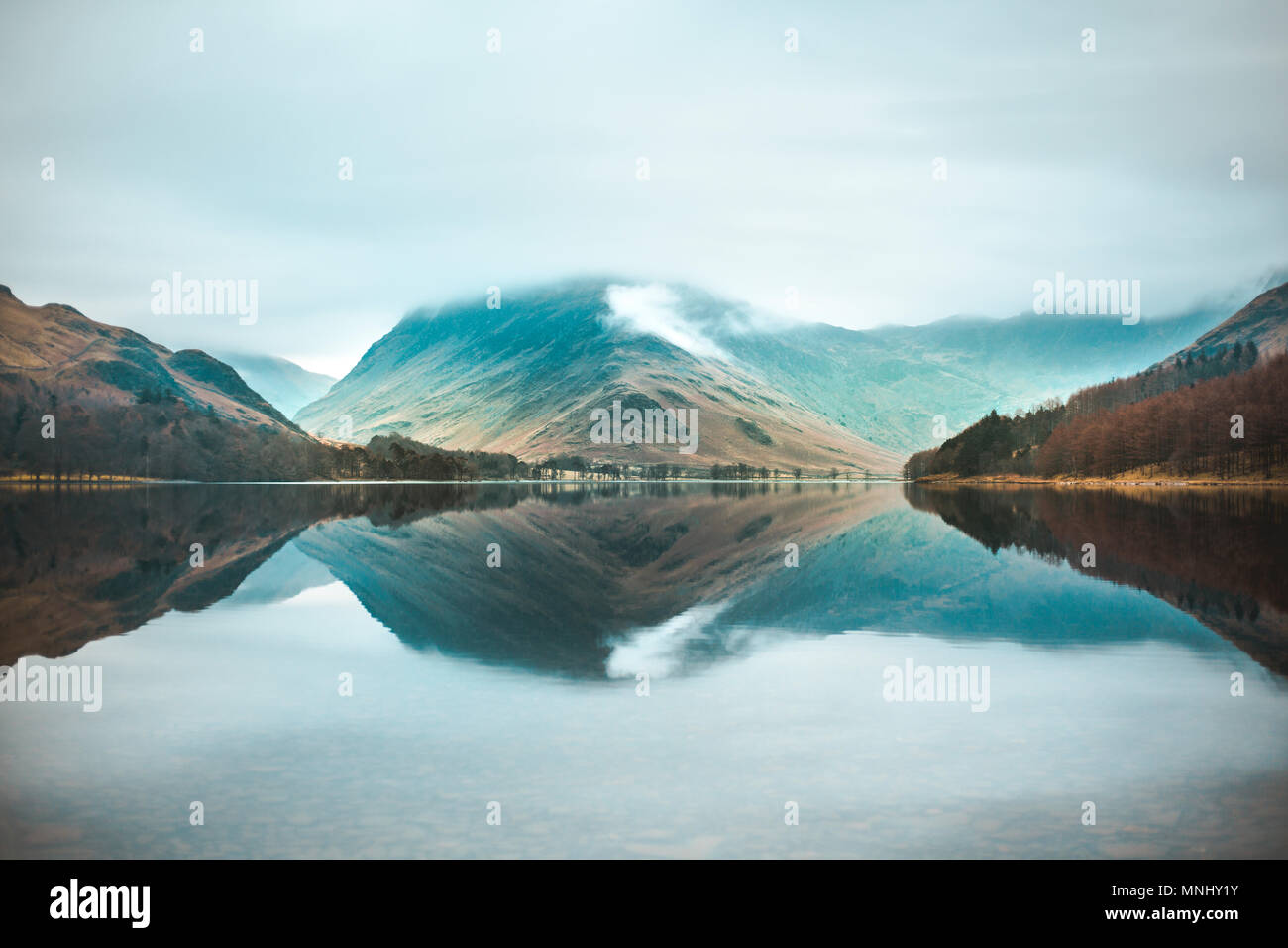 Lake Buttermere in the Lake District, Cumbria, England. Stock Photo