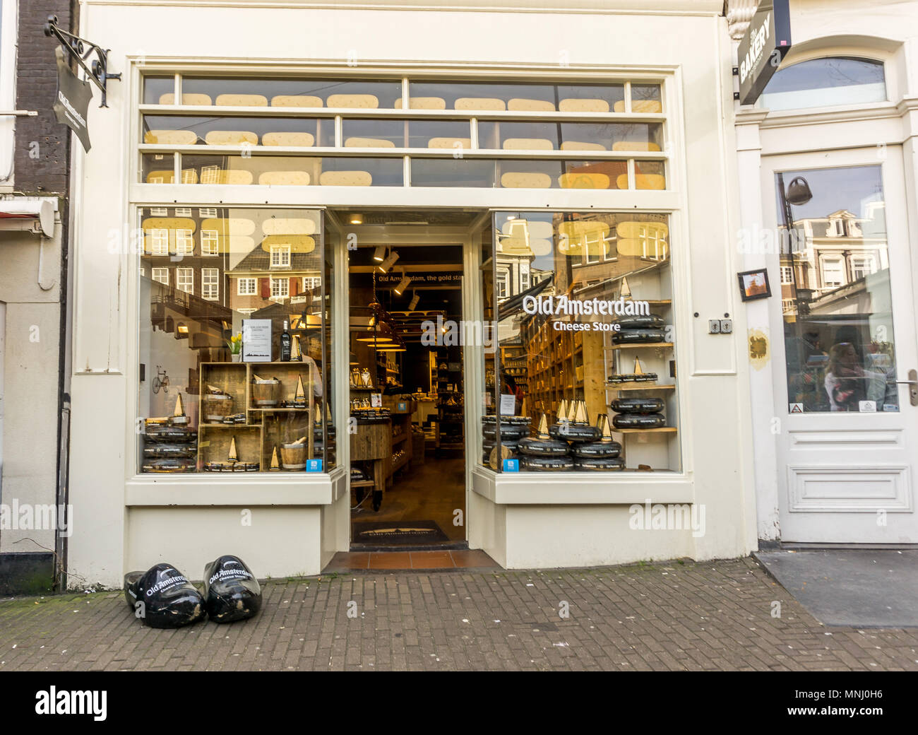 Old Amsterdam Cheese store, Amsterdam, Netherlands, Europe. Stock Photo