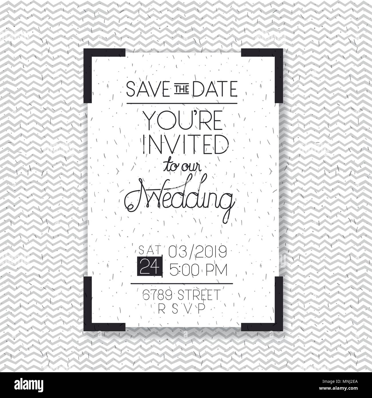 wedding and married invitation card Stock Vector Image & Art Alamy