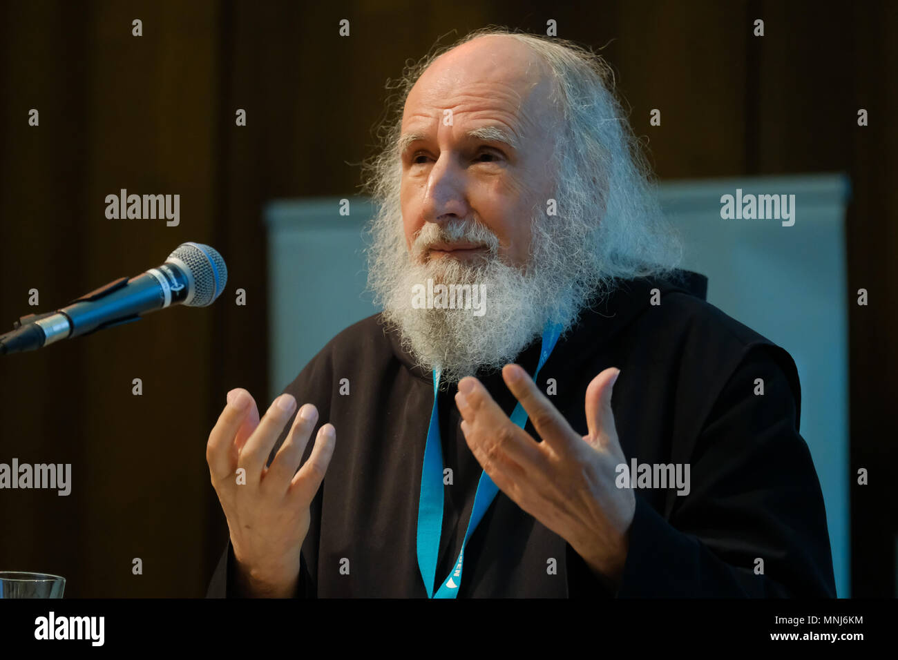 Roman catholic father ANSELM GRUEN (Grün) attending the 101th German Catholic Church Congress 2018 in Muenster (Münster), Germany Stock Photo